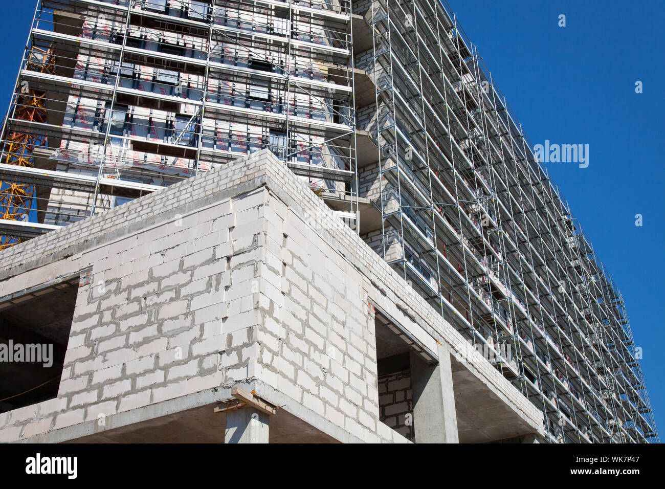 New construction apartment building complex hi-res stock photography