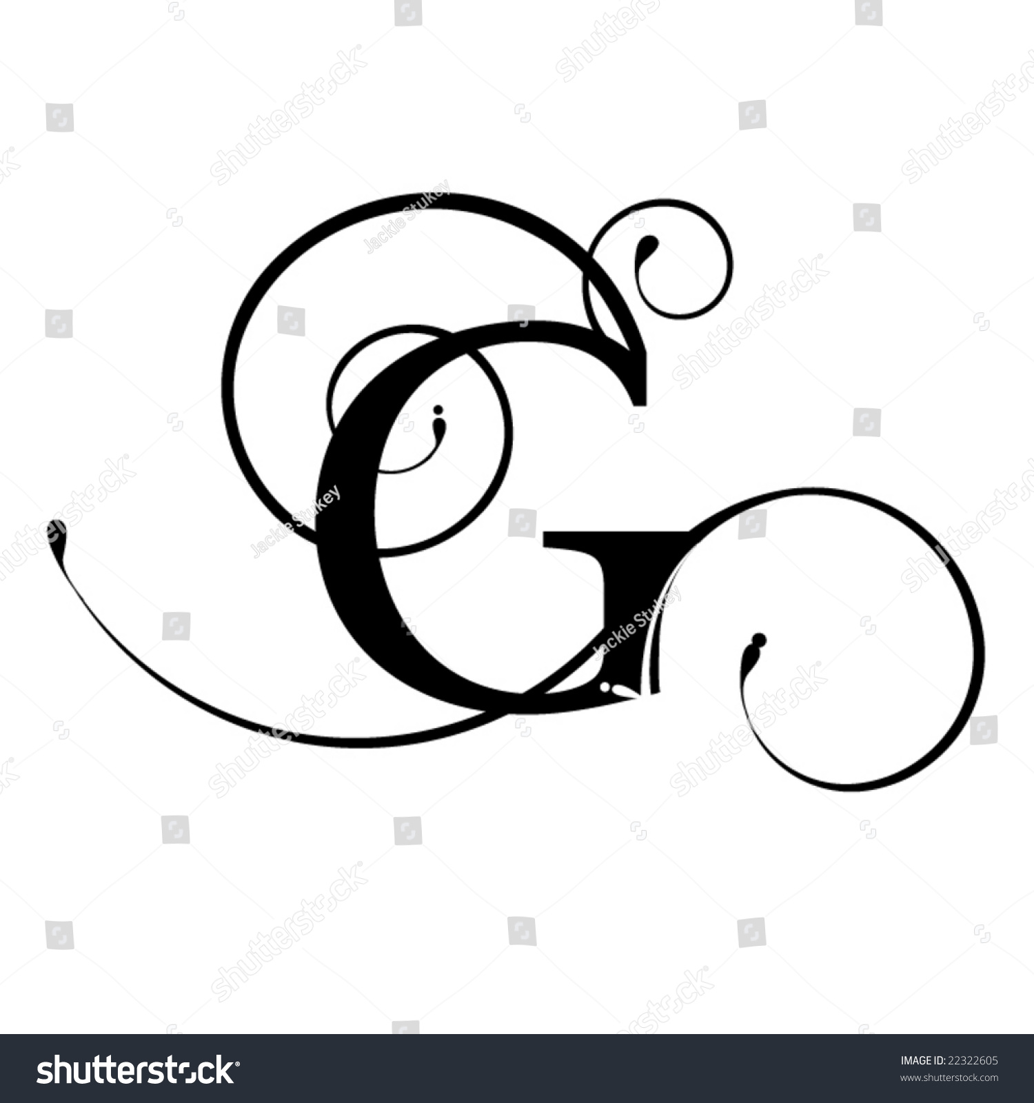 Letter G. Stock Vector Illustration 22322605 : Shutterstock